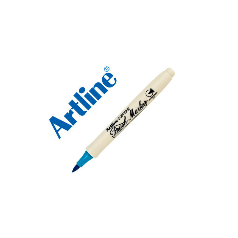 ROTULADOR ARTLINE SUPREME BRUSH EPFS PINTURA BASE DE AGUA PUNTA TIPO PINCEL TRAZO FINO TURQUESA