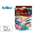ROTULADOR ARTLINE SUPREME BRUSH EPFS PINTURA BASE DE AGUA PUNTA TIPO PINCEL TRAZO FINO BOLSA DE 12 U