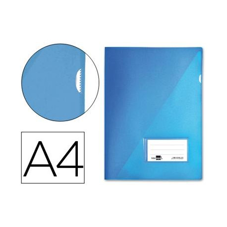 CARPETA LIDERPAPEL DOSSIER A4 UÑERO AZUL