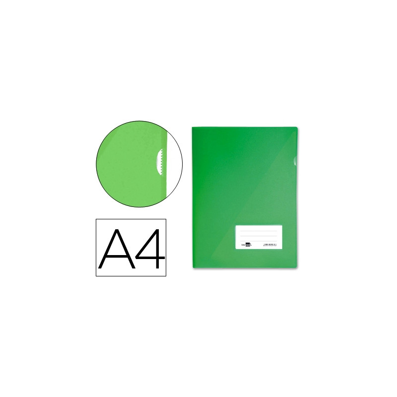CARPETA LIDERPAPEL DOSSIER A4 UÑERO VERDE