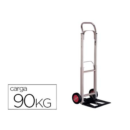 CARRETILLA PORTAPAQUETES Q-CONNECT CON RUEDAS PLEGABLESEN ALUMINIO CARGA 90 KG 1110X390X410 MM CARRETILLA PORTAPAQUETES Q-CONNECT CON RUEDAS PLEGABLESEN ALUMINIO CARGA 90 KG 1110X390X410 MM