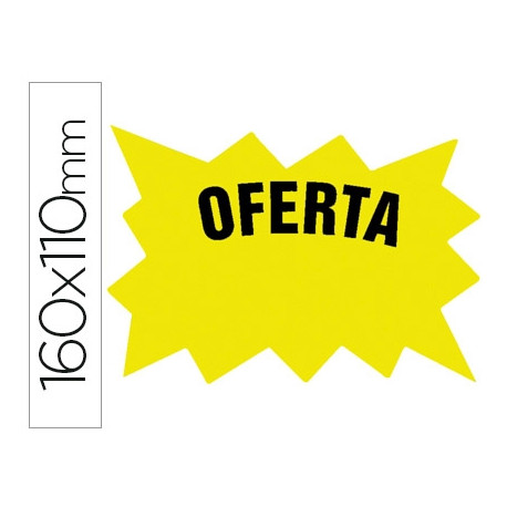 CARTEL CARTULINA ETIQUETAS MARCAPRECIOS AMARILLO FLUORESCENTE 160X110 MM BOLSA DE 50 ETIQUETAS CARTEL CARTULINA ETIQUETAS MARCAPRECIOS AMARILLO FLUORESCENTE 160X110 MM BOLSA DE 50 ETIQUETAS