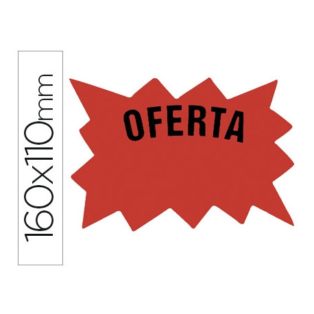 CARTEL CARTULINA ETIQUETAS MARCAPRECIOS ROJO FLUORESCENTE160X110 MM BOLSA DE 50 ETIQUETAS CARTEL CARTULINA ETIQUETAS MARCAPRECIOS ROJO FLUORESCENTE160X110 MM BOLSA DE 50 ETIQUETAS