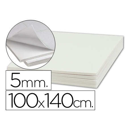 CARTON PLUMA LIDERPAPEL BLANCO ADHESIVO 1 CARA 100X140 CM ESPESOR 5 MM CARTON PLUMA LIDERPAPEL BLANCO ADHESIVO 1 CARA 100X140 CM ESPESOR 5 MM