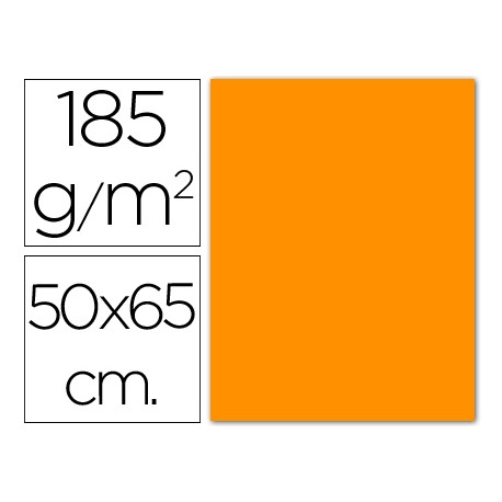 CARTULINA GUARRO NARANJA 50X65 CM 185 GR CARTULINA GUARRO NARANJA 50X65 CM 185 GR