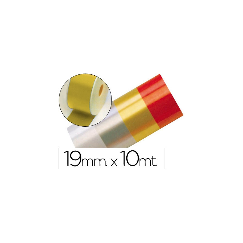 CINTA FANTASIA 10 MT X 19 MM ORO