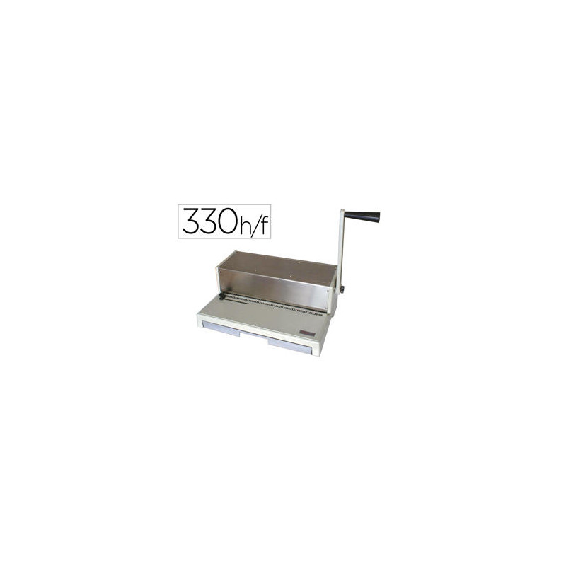 ENCUADERNADORA PARA ESPIRAL YOSAN 64 PERFORA 20 HOJAS TAMA¾O FOLIO PASO 64 5:1 ENCUADERNA HASTA 330 
