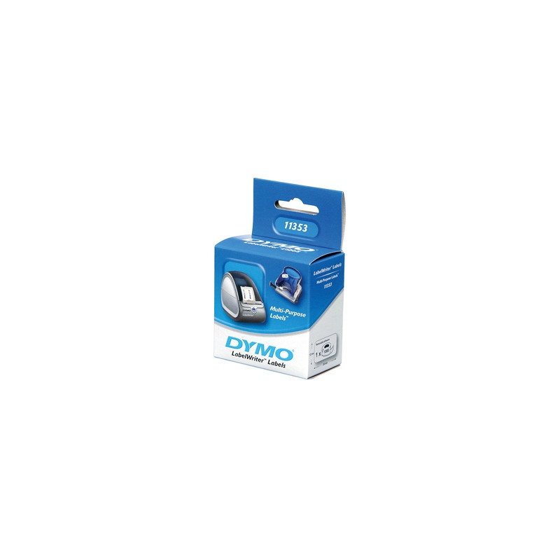 ETIQUETA ADHESIVA DYMO 11353 -TAMAÑO 24X12 MM PARA IMPRESORA 400 1000 ETIQUETAS USO MULTIFUNCION