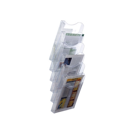 EXPOSITOR MURAL ARCHIVO 2000 DE PARED 6 BANDEJAS DIN A4 TRANSPARENTE 155X239X665 MM SEPARADORES MOVI EXPOSITOR MURAL ARCHIVO 2000 DE PARED 6 BANDEJAS DIN A4 TRANSPARENTE 155X239X665 MM SEPARADORES MOVI