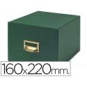 FICHERO FICHAS TELA VERDE 1000 FICHAS N.5 TAMAÑO 160X220 MM
