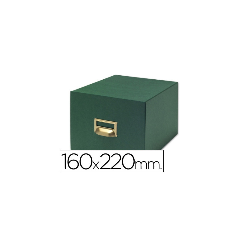 FICHERO FICHAS TELA VERDE 1000 FICHAS N.5 TAMAÑO 160X220 MM