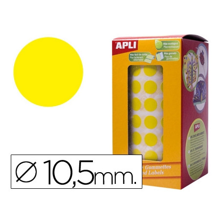 GOMETS AUTOADHESIVOS CIRCULARES 10,5MM AMARILLO ROLLO DE 5192 UNIDADES GOMETS AUTOADHESIVOS CIRCULARES 10,5MM AMARILLO ROLLO DE 5192 UNIDADES