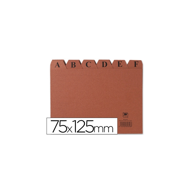INDICE FICHERO CARTON N2 75X125 MM