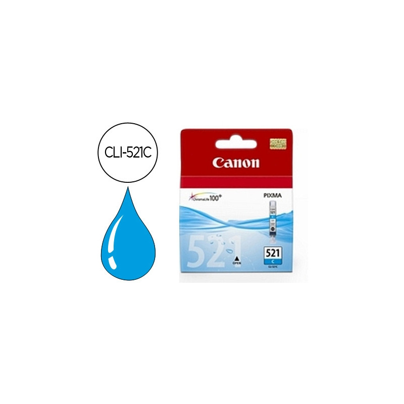 INK-JET CANON CLI-521C CIAN PIXMA MP620/630/980 IP3600/4600
