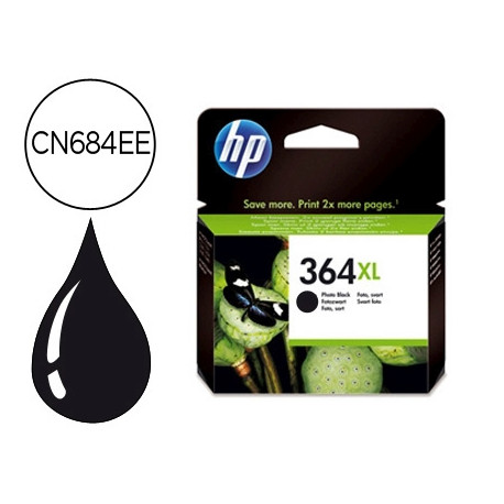 INK-JET HP 364XL NEGRO PHOTOSMART PREMIUM - C309A / SERIES C5300 / C6300 / B8500 / D5400 550 PAG INK-JET HP 364XL NEGRO PHOTOSMART PREMIUM - C309A / SERIES C5300 / C6300 / B8500 / D5400 550 PAG