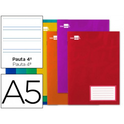 LIBRETA LIDERPAPEL SMART A5 16 HOJAS 60G/M2CUADRO PAUTA 4ª 3.5MM CON MARGEN