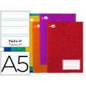 LIBRETA LIDERPAPEL SMART A5 16 HOJAS 60G/M2CUADRO PAUTA 4ª 3.5MM CON MARGEN