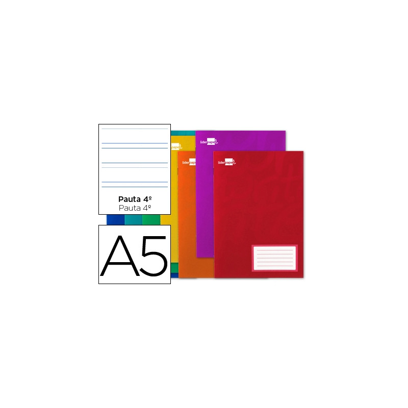 LIBRETA LIDERPAPEL SMART A5 16 HOJAS 60G/M2CUADRO PAUTA 4ª 3.5MM CON MARGEN