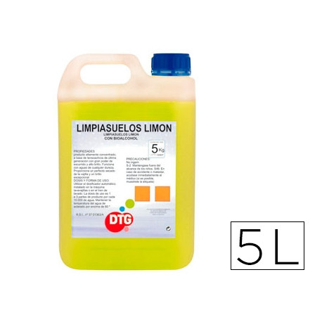 LIMPIASUELOS AROMA LIMON GARRAFA DE 5 LITROS LIMPIASUELOS AROMA LIMON GARRAFA DE 5 LITROS