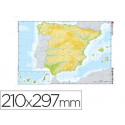 MAPA MUDO COLOR DIN A4 ESPAÐA FISICO