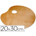 PALETA MADERA LIDERCOLOR OVALADA TAMAÐO 20X30 CM GROSOR 0,3 CM