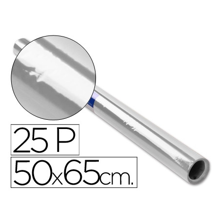 PAPEL CELOFAN ROLLO TREPADO INCOLORO 25 HOJAS DE 50X65 CM PAPEL CELOFAN ROLLO TREPADO INCOLORO 25 HOJAS DE 50X65 CM