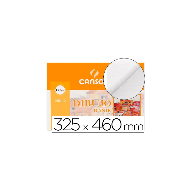 PAPEL DIBUJO BASIK 32.5X46 CM 130 GR SIN RECUADRO