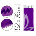 PAPEL SEDA LIDERPAPEL 52X76CM 18G/M2 BOLSA DE 5 HOJAS VIOLETA