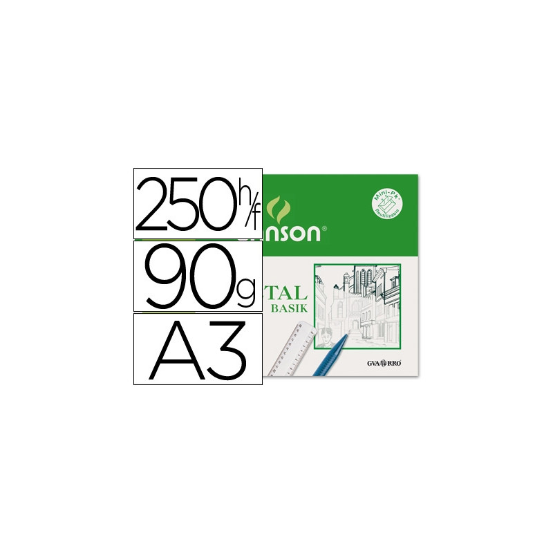 PAPEL VEGETAL GUARRO DIN A3 90-95 GR HOJA