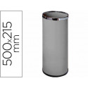 PARAGUERO METALICO 301 GRIS AROS CROMADO 50X21,5 CM