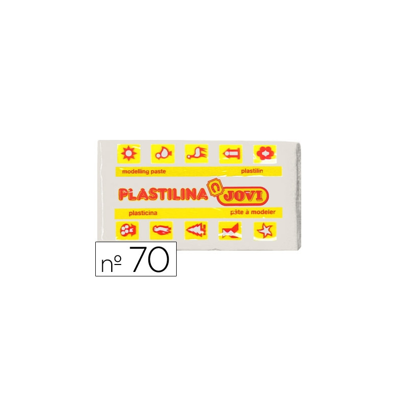 PLASTILINA JOVI 70 BLANCA UNIDAD TAMAÑO PEQUEÑO