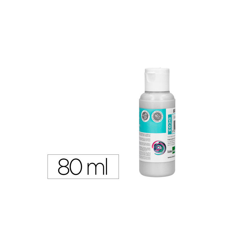 PINTURA ACRILICA LIDERPAPEL BOTE DE 80 ML BLANCO
