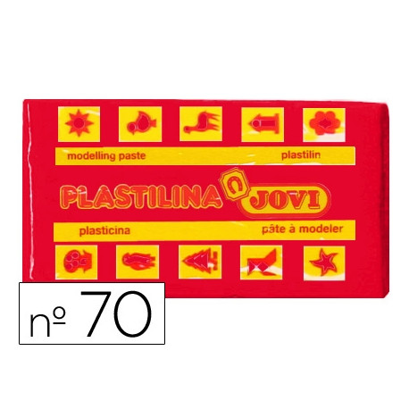 PLASTILINA JOVI 70 ROJO UNIDAD TAMAÑO PEQUEÑO