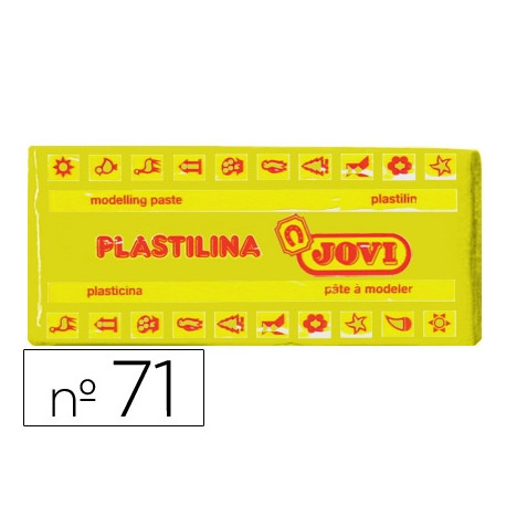 PLASTILINA JOVI 71 AMARILLO OSCURO UNIDAD TAMAÑO MEDIANO