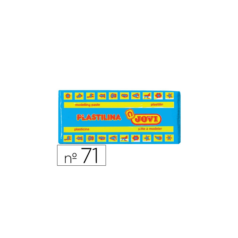 PLASTILINA JOVI 71 AZUL CLARO UNIDAD TAMAÑO MEDIANO