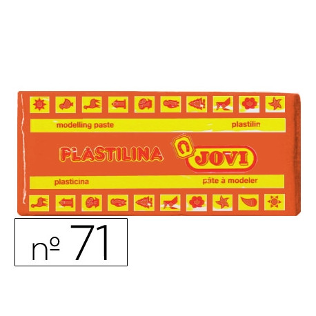 PLASTILINA JOVI 71 NARANJA UNIDAD TAMAÑO MEDIANO