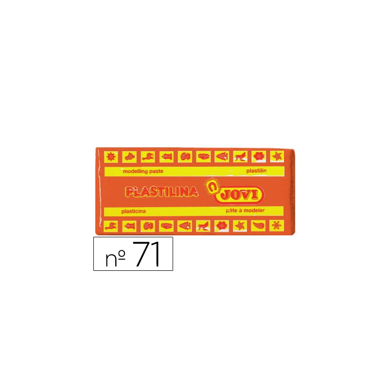 PLASTILINA JOVI 71 NARANJA UNIDAD TAMAÑO MEDIANO