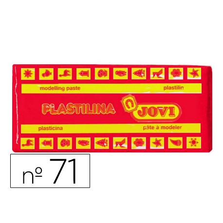 PLASTILINA JOVI 71 ROJO UNIDAD TAMAÑO MEDIANO
