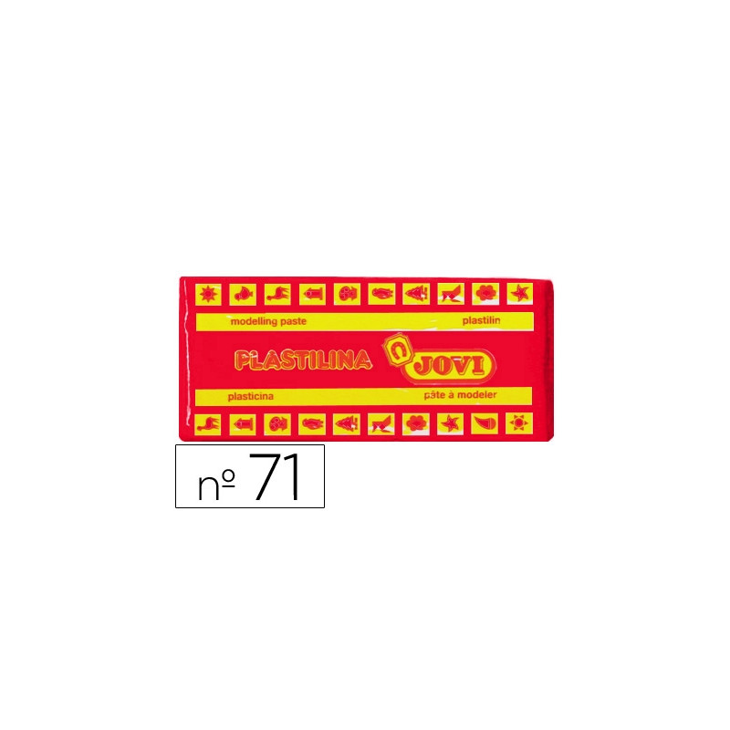 PLASTILINA JOVI 71 ROJO UNIDAD TAMAÑO MEDIANO