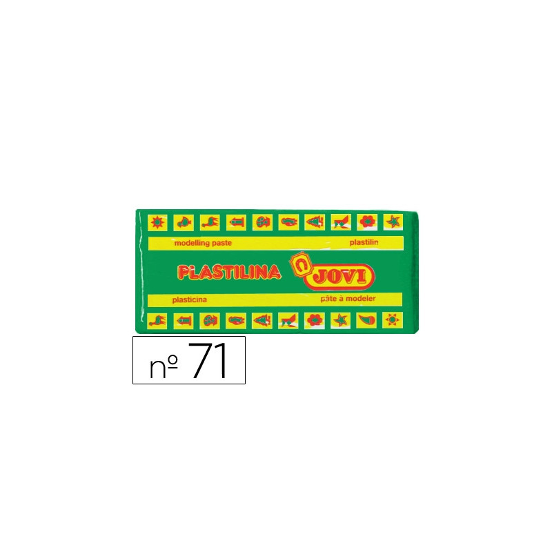 PLASTILINA JOVI 71 VERDE CLARO UNIDAD TAMAÑO MEDIANO