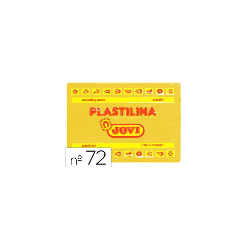 PLASTILINA JOVI 72 AMARILLO OSCURO UNIDAD TAMAÑO GRANDE