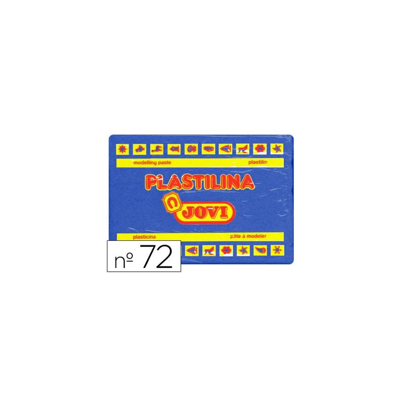 PLASTILINA JOVI 72 AZUL OSCURO UNIDAD TAMAÑO GRANDE