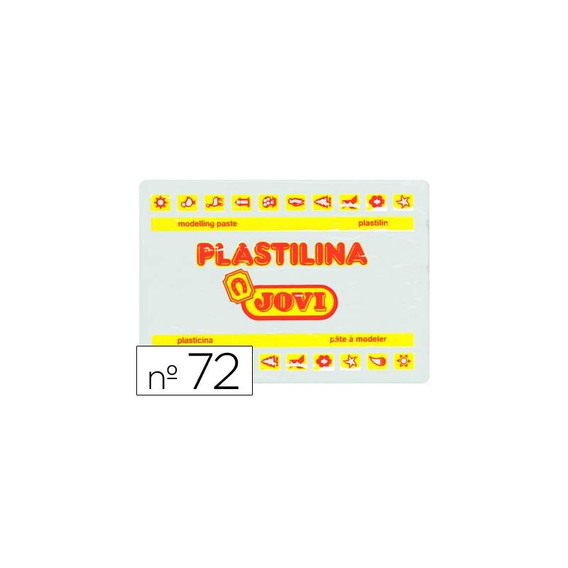 PLASTILINA JOVI 72 BLANCO UNIDAD TAMAÑO GRANDE