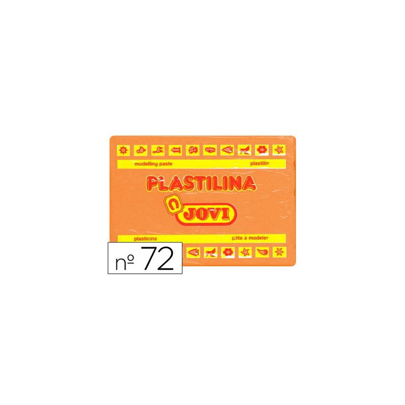 PLASTILINA JOVI 72 NARANJA UNIDAD TAMAÑO GRANDE