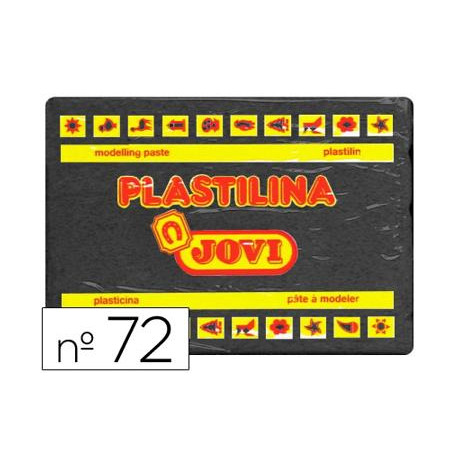 PLASTILINA JOVI 72 NEGRO UNIDAD TAMAÑO GRANDE