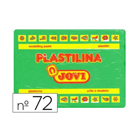 PLASTILINA JOVI 72 VERDE CLARO UNIDAD TAMAÑO GRANDE