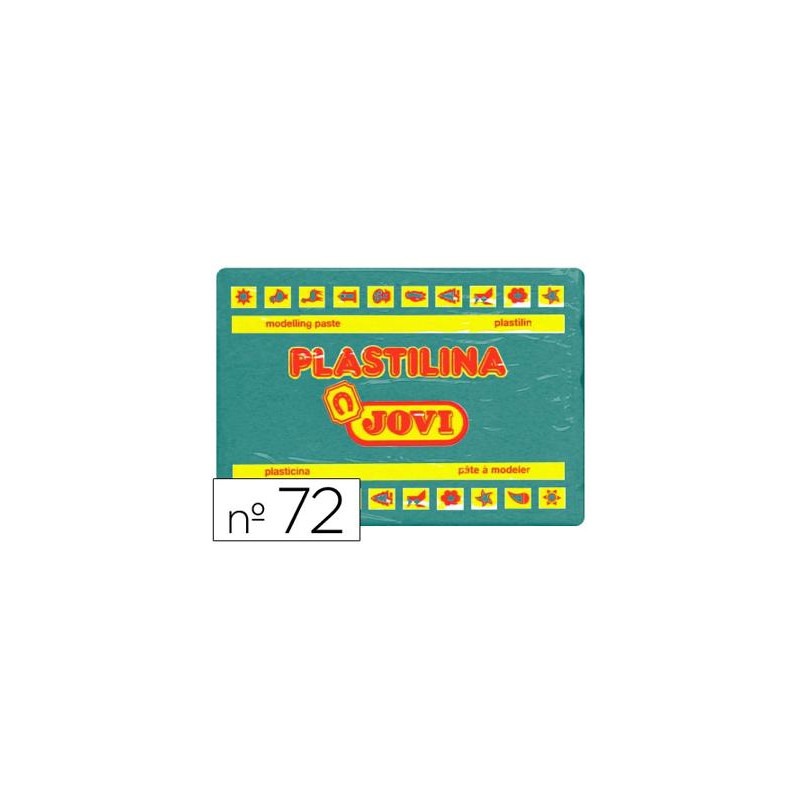 PLASTILINA JOVI 72 VERDE OSCURO UNIDAD TAMAÑO GRANDE