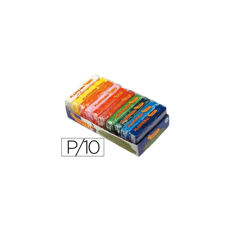 PLASTILINA JOVI 70 TAMAÑOO PEQUEÑO BANDEJA DE 10 UNIDADES COLORES SURTIDOS