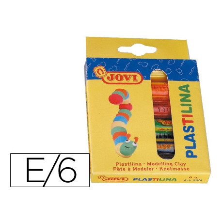 PLASTILINA JOVI ESTUCHE DE 6 BARRAS COLORES SURTIDOS PLASTILINA JOVI ESTUCHE DE 6 BARRAS COLORES SURTIDOS