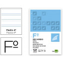RECAMBIO LIDERPAPEL A4 100 HOJAS 60G/M2 PAUTA 4¬ 3.5MM CON MARGEN 4 TALADROS